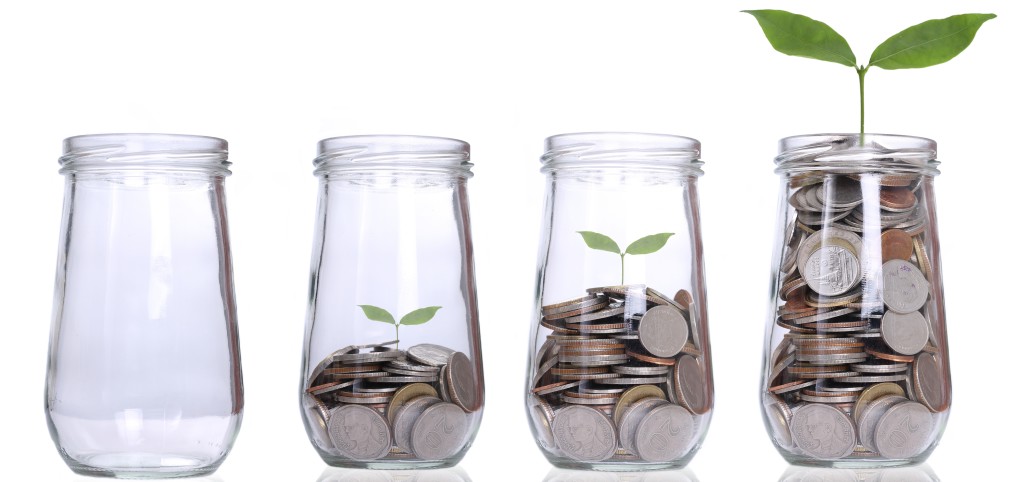 Savings Jars Growing
