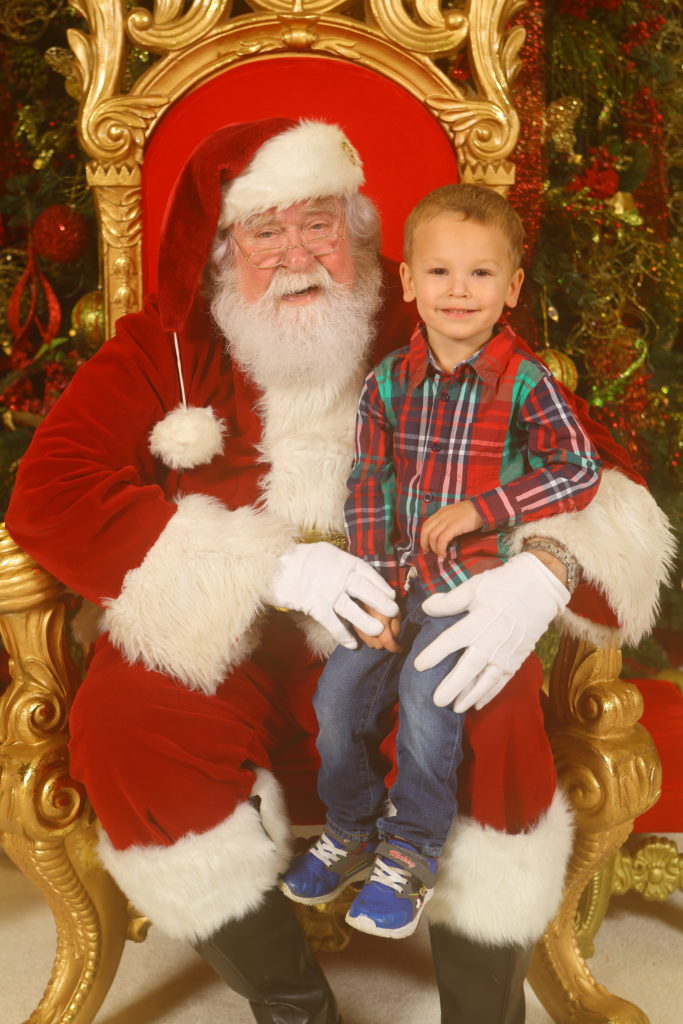 Young Boy Picture with Santa
